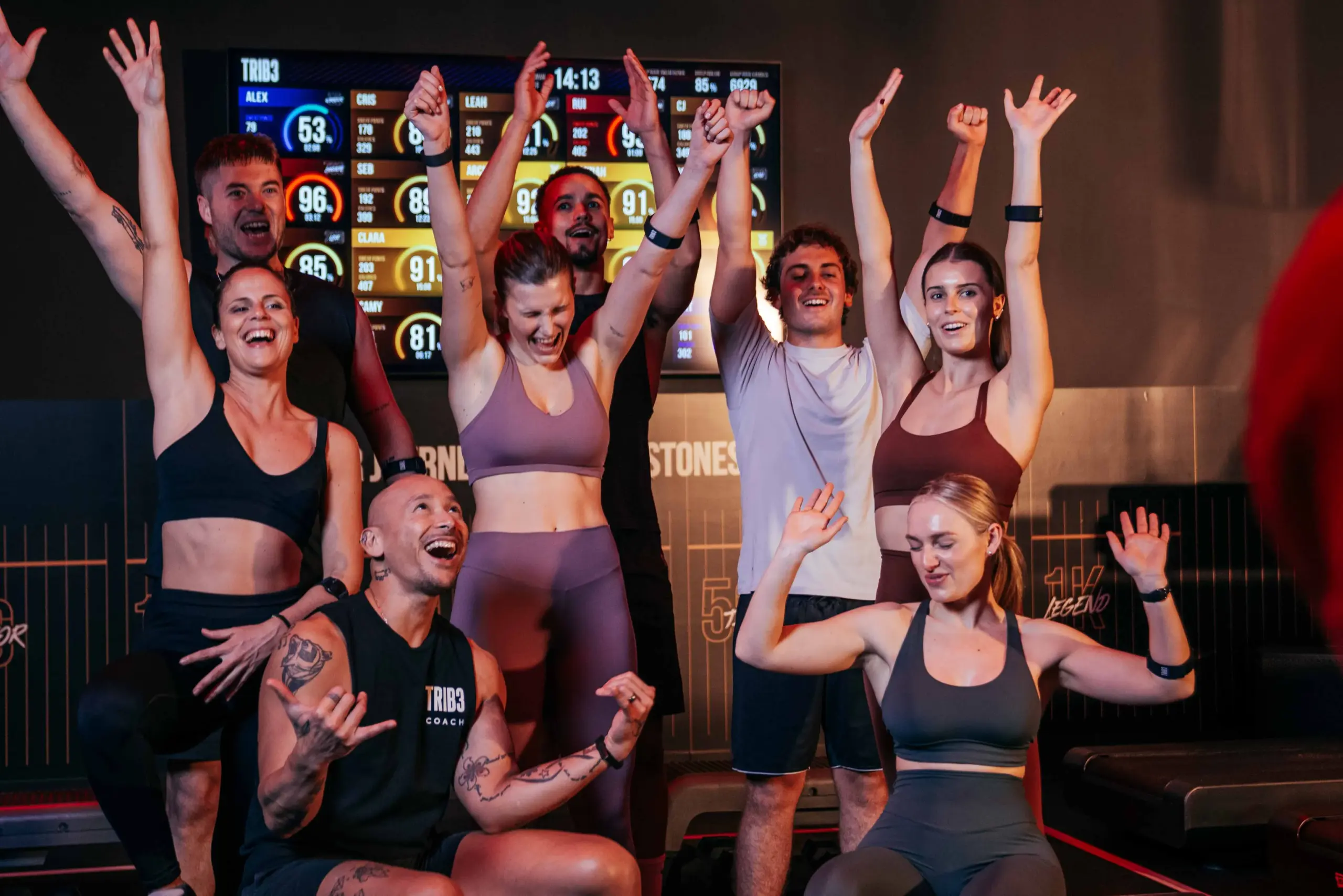 TRIB3 community at the end of a workout